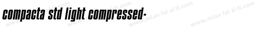 compacta std light compressed字体转换